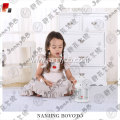 White stripes cute embroidered girl dress